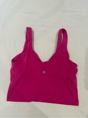 Lululemon Align Pink Cropped Tank Top, Size 8